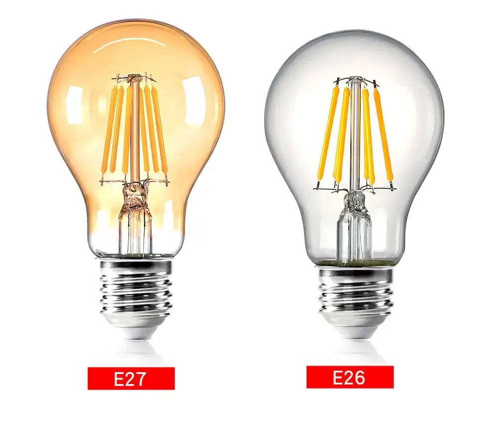 CHZM ücretsiz örnek 2W 4W 6W 8W vintage led filament ampul E26 E27 B22 aydınlatma led edison filament lamba