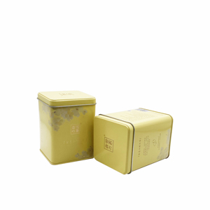 Nhà Máy Giá vuông kim loại trà cà phê hộp thiếc cho bao bì Tùy chỉnh màu sắc và logo trà <span class=keywords><strong>tin</strong></span> có thể - Product Image 2
