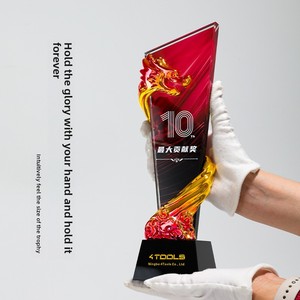 Trofeo in Resina Colorata con Cristalli, Medaglia per Premi Annuali, Trofei in Metallo Autorizzati per Aziende di Danza e Basket - Product Image 2