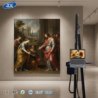 Printer Inkjet Vertikal 5D Definisi Tinggi UV CMYK Baru Portabel Otomatis untuk 2 Head DX7/i3200