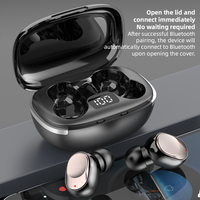 Earbud TWS BT5.4 Tahan Air IPX4, Bass Subwoofer Kuat, Nyaman Dipakai di Dalam Telinga, Koneksi Otomatis, Mode Tunggal/Ganda, Headphone untuk Olahraga