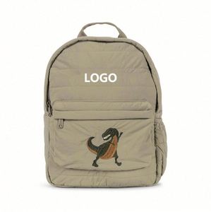 Kindergarten Eco-Friendly Fabric Embroidered School Bags Buckle Anti-Slip Students School Bag Custom Nylon Kids Quilted <b>Backpack</b> - Product Image 4