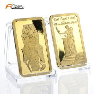 Vente à chaud de barres d'or en fer plaqué or de 1oz pour la collection - Product Image 4