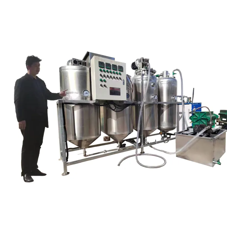 Factory direct sales of vegetable oil refining complete set of equipment for energy conservation and environmental protection