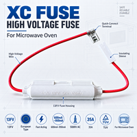 Fusible haute tension XC FUSE 13FV type européen à action rapide 600mA-950mA 5000V AC 35A TUV pour four à micro-ondes