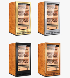 Humidor à cigares de petite taille Nuelead NE-101 avec contrôle de température constant, porte en verre amovible et étagères en cèdre - Product Image 3