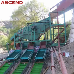 50-100 Ton Per Hour Gold Gravity Gold Processing Plant High Quality Alluvial Gold Washing Plant
