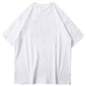 เสื้อยืดฮิปฮอปโอเวอร์ไซส์ผู้ชาย 2022 สตรีทแวร์ ฮาราจูกุ ลายผีเสื้อ สีสันสดใส แขนสั้น ผ้าฝ้าย ทรงหลวม ไซส์ใหญ่ - Product Image 1