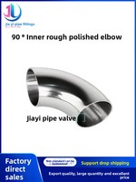 Prix usine HQL Brand SCH20 Raccord de tuyauterie sanitaire en acier inoxydable poli 2 pouces 304 316 TC Tri-Clamp soudé Coude 90° Externe