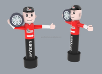 Nouveau Design Tire Shop Promotion Wave Hand Boy Dancer Advertising Displayer Fashion Tire Shape Balloon Tube Man Tire Dancer