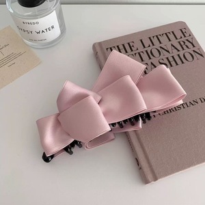 Pinzas para el Cabello con Lazo de Color Sólido, Pinzas de Plástico/Tela Tipo Banana para Niñas, Multiusos, para Peinados de Fiesta - Product Image 4