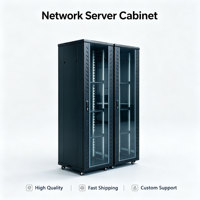 Armoire de serveur acoustique 19 pouces en acier laminé à froid, porte vitrée insonorisante, étagères réglables, roulettes, 600 mm, en stock