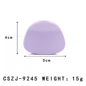 Barrettes à cheveux rondes en acétate de style européen et américain, accessoires capillaires classiques pour femmes, personnalisables et en gros - Product Image 2