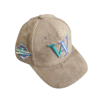 Gorras de béisbol 2025 con logotipo personalizado gamuza personalizada 5 paneles Unisex clásico 5 paneles gorra de béisbol ajustable sombrero deportivo
