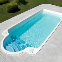 Grande coque de piscine extérieure en fibre de verre personnalisée à vendre