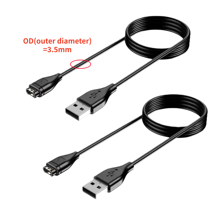 PVC noir - USB droit Type 1 (DE 3,5 mm)