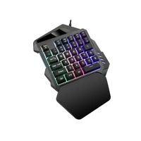 Clavier de jeu haute performance à une main, 35 touches, rétroéclairage RVB, clavier ergonomique à une seule main, contrôleur de jeu filaire mini, OEM
