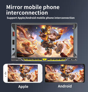 BQCC 7 "sans fil <span class=keywords><strong>autoradio</strong></span> stéréo 1DIN HD écran tactile GPS amplificateur DSP <span class=keywords><strong>Carplay</strong></span> Android Auto lecteur vidéo miroir vue arrière - Product Image 4