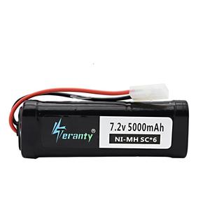 <span class=keywords><strong>7.2v</strong></span> 5000mah ni-mh סוללה ומטען עבור צעצועי Rc, מסוק מטוס מכונית עם מחברים טמיה 7.2 סוללת v - Product Image 3