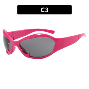 Lmamba 8581 Outdoor Cycling Steampunk Y2K Sunglasses Women Men Brand Design Sports Punk Sun Glasses Unisex <b>Mirror</b> Shades UV400 - Product Image 6