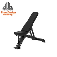 Banc de musculation robuste réglable en poids / Banc plat / Banc incliné / Banc décliné