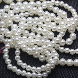 Cuentas sueltas de perlas de vidrio, hebra para fabricación de joyas, bricolaje, decoración, <span class=keywords><strong>8MM</strong></span>, venta al por mayor, barata - Product Image 1