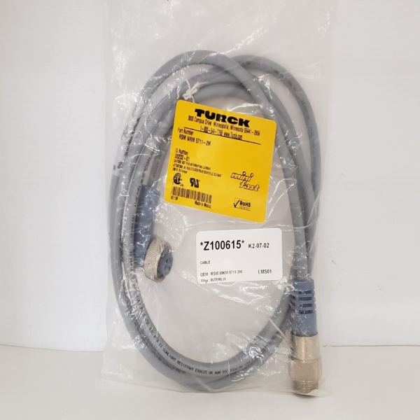 Rsm Wkm 5711-2m Cable Double-ended Connector Mini-fast (u0232-01) Nib