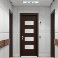 ZS WPC moderne intérieur complet WPC porte ensemble bois massif Simple isolation phonique humidité anti-insectes porte personnalisable