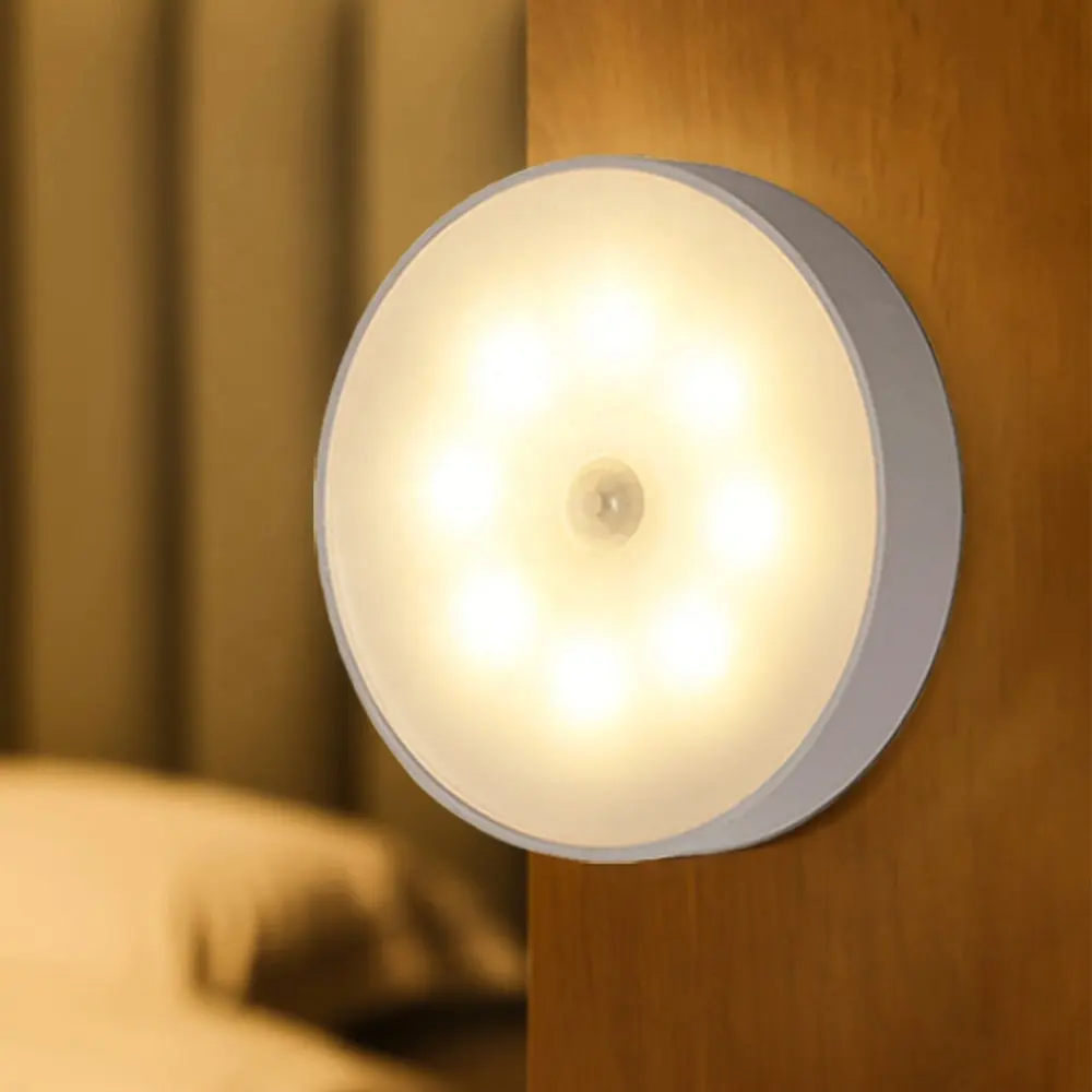 Mutfak yatak odası merdiven için hareket sensörlü LED işık USB topografya ücretli lamba koridor dolap dolap dolap gece işıkları