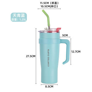 Termo de Acero Inoxidable de 40 oz con Agarre Manual, Portátil, Personalizado, con Aislamiento Térmico de 6 a 12 Horas, Vaso para Agua - Product Image 6