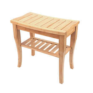 Bamboo <b>bathroom</b> shelf, multi-functional bamboo <b>bathroom</b> shelf, simple home <b>bathroom</b> <b>storage</b> <b>stool</b> - Product Image 4