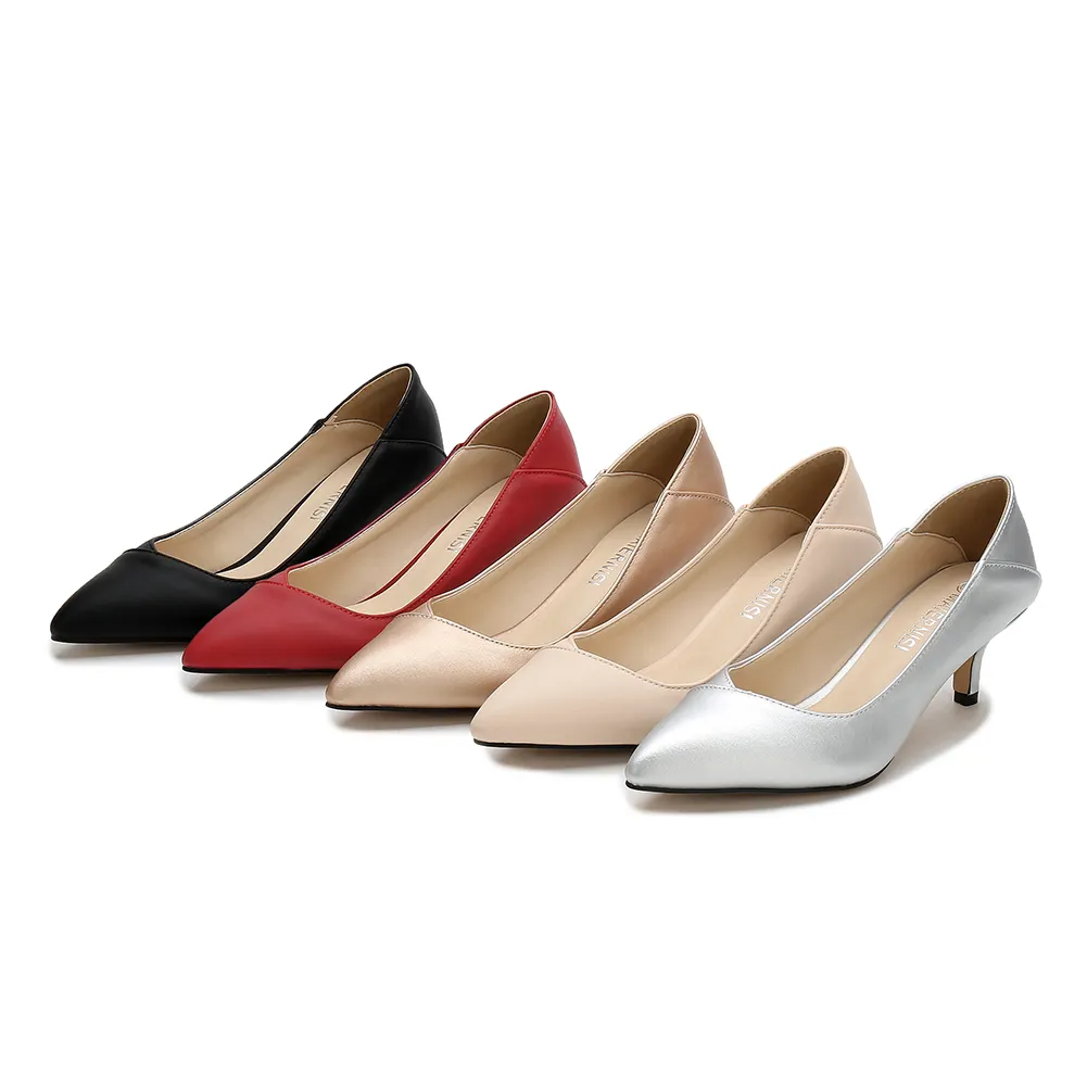 Ladies Wholesale Plus Size High Heels Shoes Elegant Office Heels For Ladies Heel Job Shoe Fancy Pointed Toe Pumps Court Shoes