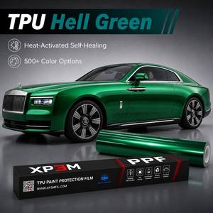 Vinilo para Envoltura de Autos XP3M Verde Infierno OEM Brillante TPU PPF de 7.5 Mil, Autoregenerable, Antiarañazos, Antiamarilleo, con Canales de Liberación de Aire - Product Image 1