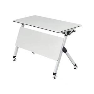 Foldable Portable Multi-functional Mobile <strong>Desk</strong> with Wheels - Office <strong>Desk</strong> or Meeting Table That Can Be Freely Assembled - Product Image 6