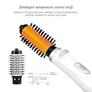 Cepillo de Aire Caliente Giratorio Automático 2 en <span class=keywords><strong>1</strong></span>, Equipo de Peluquería, Cepillo Secador de Pelo, Secador de Pelo de un Solo Paso - Product Image 2