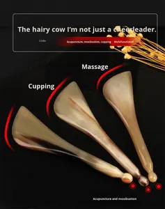 عصا كشط للعضلات من الفولاذ المقاوم للصدأ من Ox أداة تجميل لاستخدام الوخز بالإبر للجسم تصميم لوح عالمي للنساء - Product Image 3