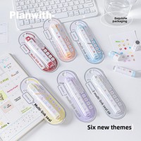 Planwith Mark – Ensemble de tampons multi-usages en plastique, tampons mignons style Instagram pour la planification et le journalisation, idéaux pour l'embellissement de carnets et le fan-art
