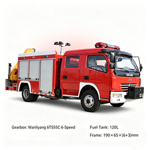 Camión de Rescate Dongfeng de 160HP con Grúa de 3T, Euro 5, Cabrestante de Tracción de 3T, Generador de 5.5KW, Torre de Iluminación de 4x600W, Vehículo de Emergencia contra Incendios - Product Image 6