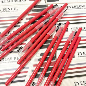 Crayon à sourcils à lèvres rouge crémeux de marque privée Microblading lisse pré-<span class=keywords><strong>dessin</strong></span> crayons de cartographie Pmu crayon à sourcils avec brosse - Product Image 6