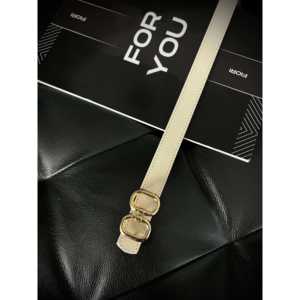 Cinturón Delgado con Hebilla de Doble Punta Fiori para Mujer, Estilo Casual, Herrajes de Aleación, Cinturón de Cuero PU - Product Image 1