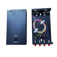 Panel de Conexiones de Fibra Óptica ODF Mini de 4 Puertos SC LC, para Montaje en Pared o Escritorio, Caja Terminal para Interiores/Exteriores, Red GSM/GPRS para FTTH