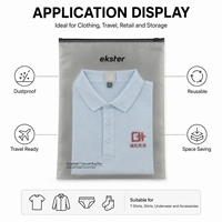 Sacs d'emballage pour vêtements en PE jetables personnalisés, avec fermeture éclair, finition mate givrée et logo, directement de l'usine