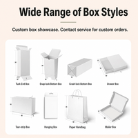 Boîte rigide en carton blanc recyclable haut de gamme pour présentation en magasin avec impression artistique personnalisée, utilisation écologique