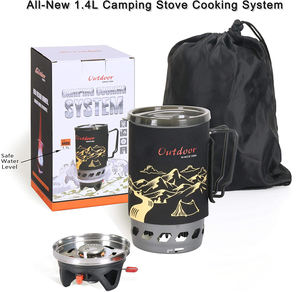 Réchaud de camping de 1,4 L, brûleur au <span class=keywords><strong>propane</strong></span>, réchaud de camping, réchaud de randonnée en plein air, brûleur de réchaud à gaz portable - Product Image 6