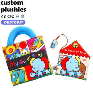 Libro Educativo <span class=keywords><strong>de</strong></span> Peluche para Bebés, Hecho con Materiales Ecológicos, Ideal para Regalo <span class=keywords><strong>de</strong></span> Baby Shower - Product Image 1