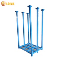 Rayonnage à palettes empilables en acier d'entrepôt avec poteaux amovibles pour le stockage de rouleaux de tissu