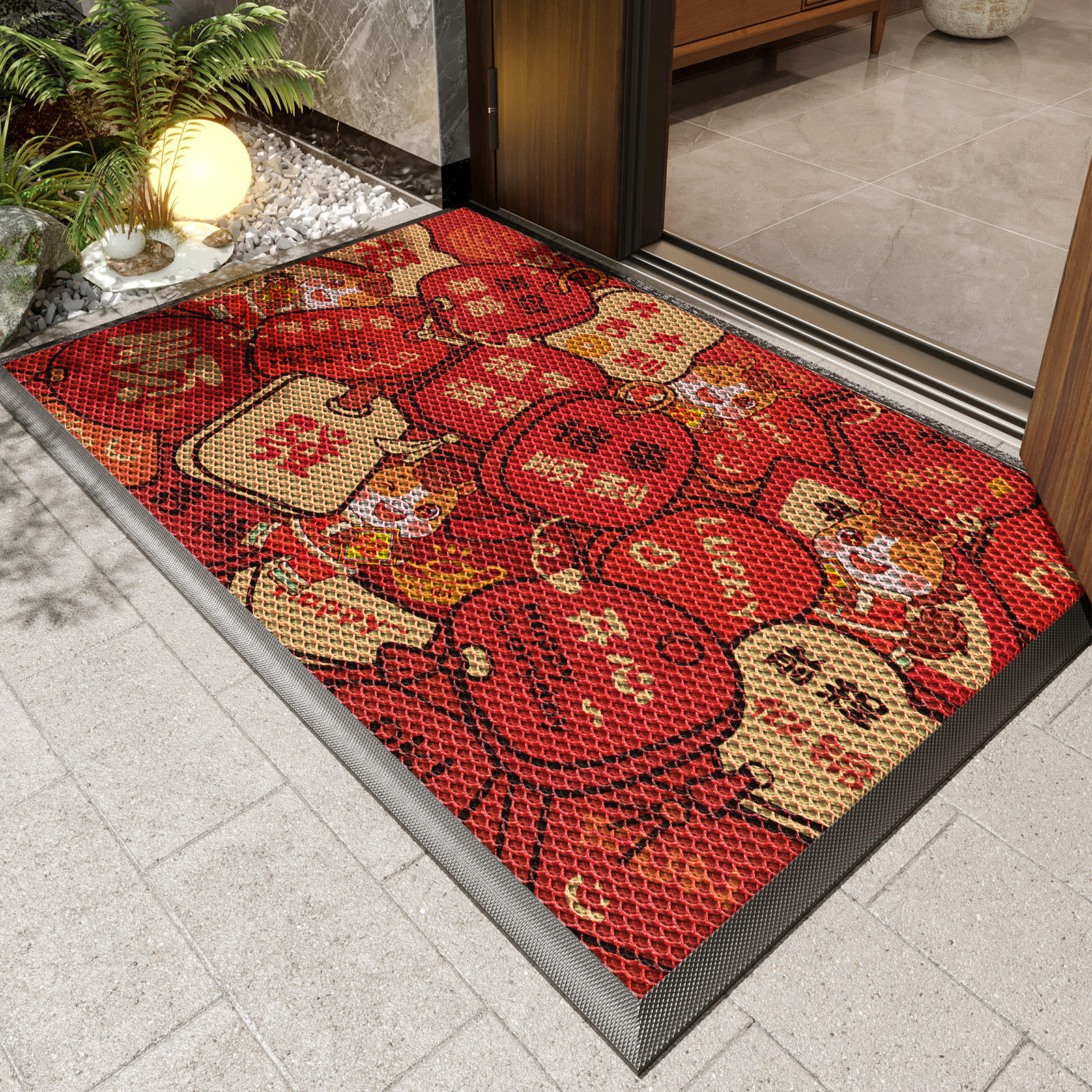 พรมเช็ดเท้า Elastic King - ร่ำรวยทันที