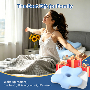 Bantal Busa Memori, Bantal Servikal untuk Meredakan Nyeri Leher dan Bahu, Bantal Tidur Kontur Ergonomis, Lembut untuk Tidur Menyamping - Product Image 6