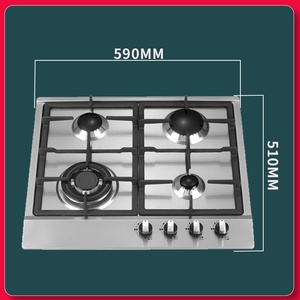 เตาแก๊ส RV 4เตาสแตนเลสสำหรับทำอาหารกลางแจ้งเครื่องใช้ไฟฟ้าใช้แบตเตอรี่ - Product Image 3