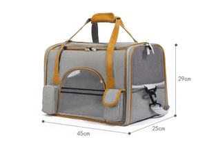 लक्जरी पालतू ट्रॉली बैग हल्के जिपर बंद पालतू जानवर वाहक कुत्ते बिल्लियों के लिए बड़े क्षमता वाले पहियों के साथ - Product Image 6